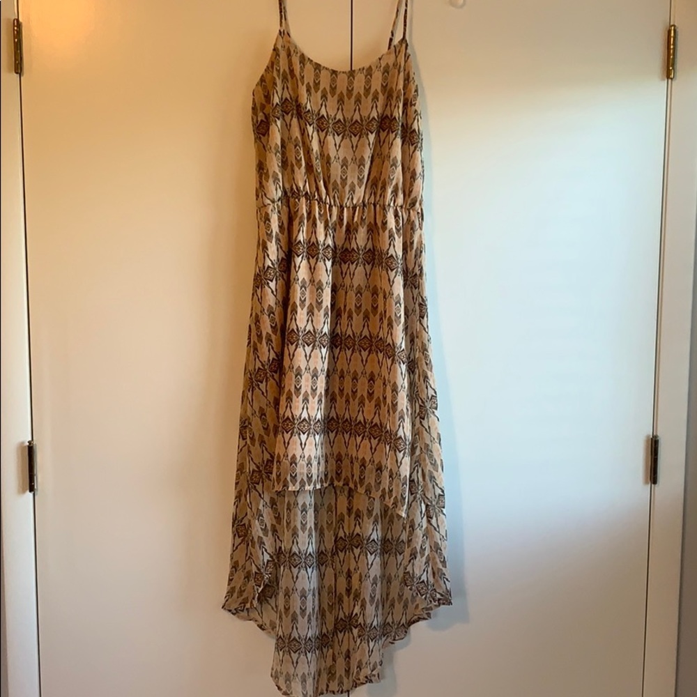 Tribal print hi-lo maxi, size M